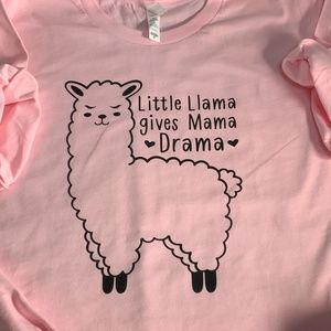 Little llama Gives Mama Drama Shirt, Llama shirt,